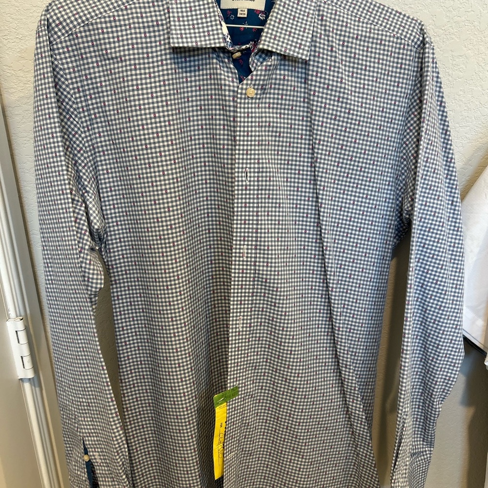 Ted Baker Blue Checkered Casual Shirt